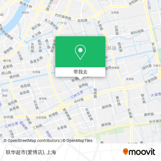 联华超市(爱博店)地图