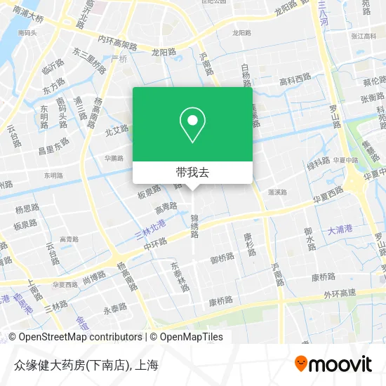 众缘健大药房(下南店)地图