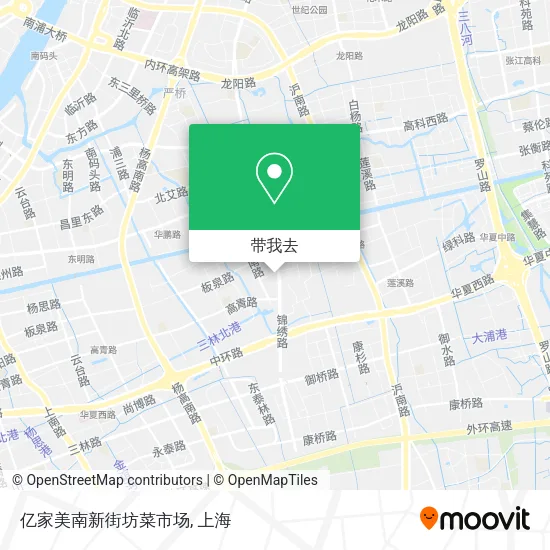 亿家美南新街坊菜市场地图