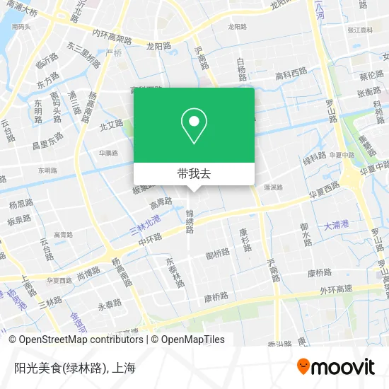 阳光美食(绿林路)地图