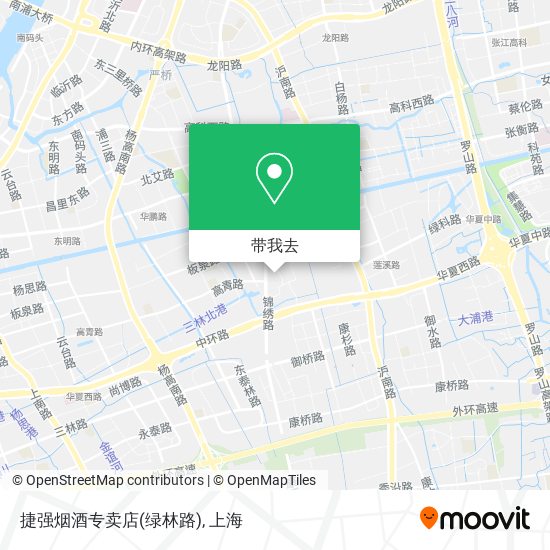 捷强烟酒专卖店(绿林路)地图