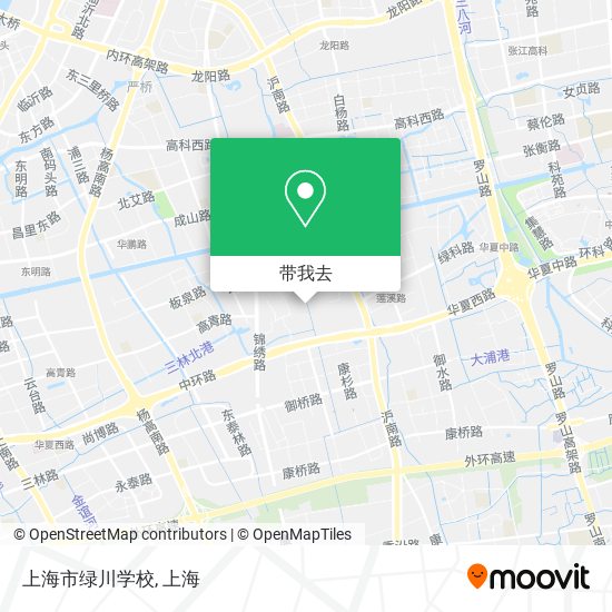 上海市绿川学校地图