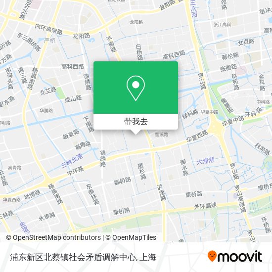 浦东新区北蔡镇社会矛盾调解中心地图