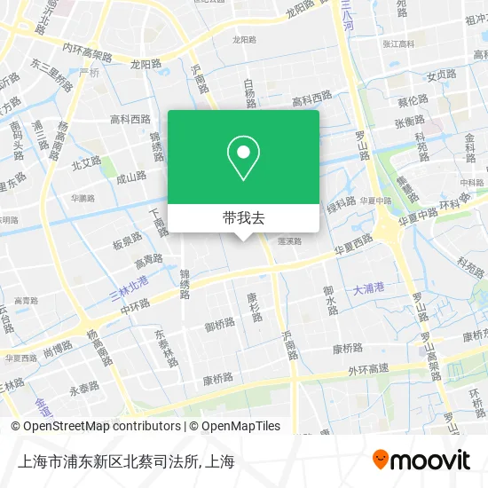 上海市浦东新区北蔡司法所地图