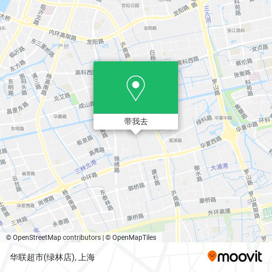 华联超市(绿林店)地图