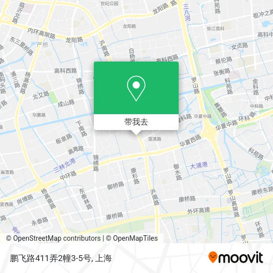 鹏飞路411弄2幢3-5号地图