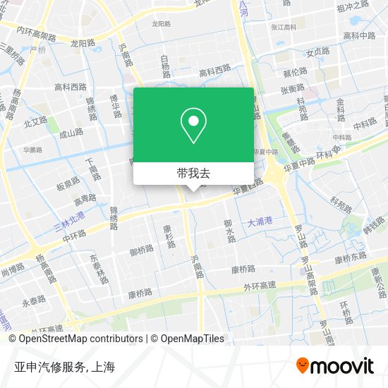 亚申汽修服务地图