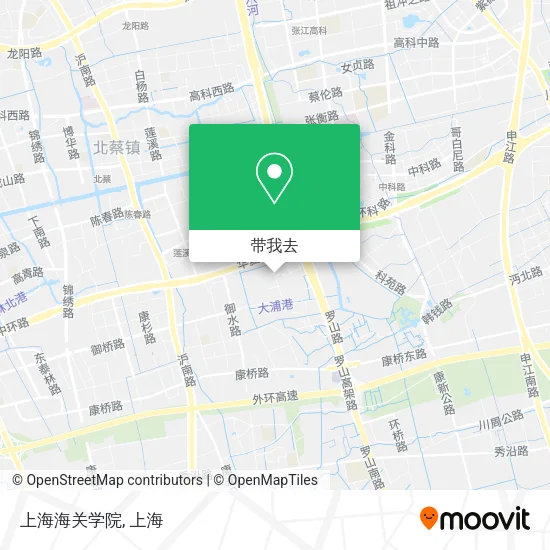 上海海关学院地图