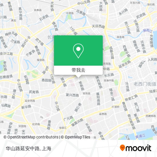 华山路延安中路地图