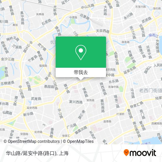 华山路/延安中路(路口)地图