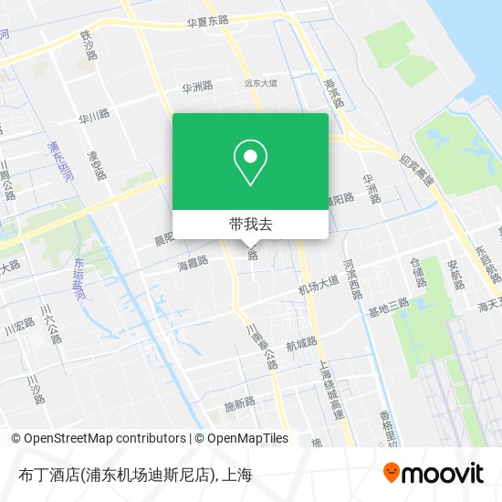 布丁酒店(浦东机场迪斯尼店)地图