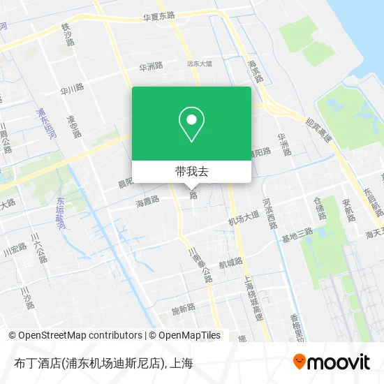 布丁酒店(浦东机场迪斯尼店)地图