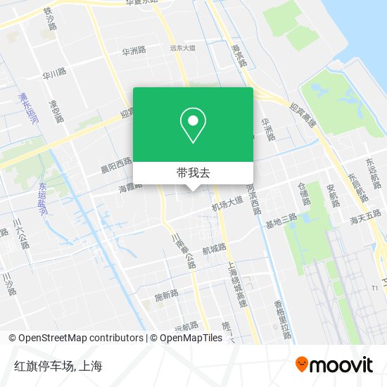 红旗停车场地图