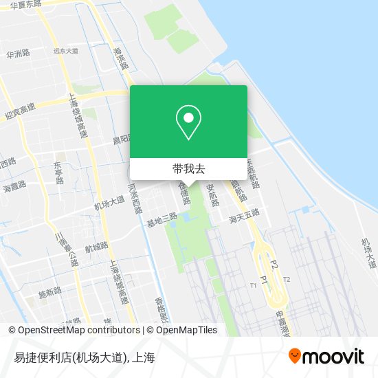 易捷便利店(机场大道)地图