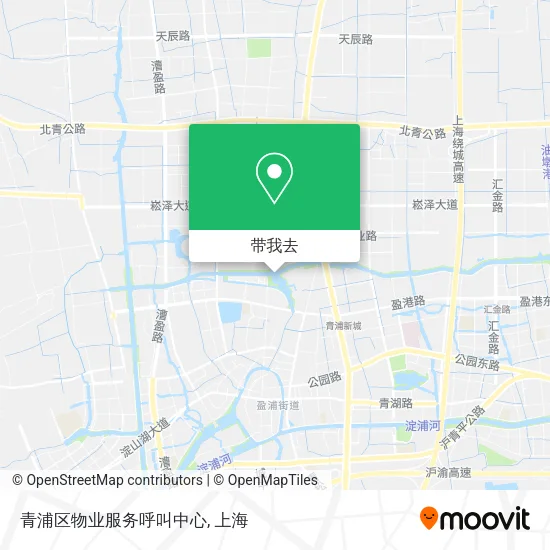 青浦区物业服务呼叫中心地图