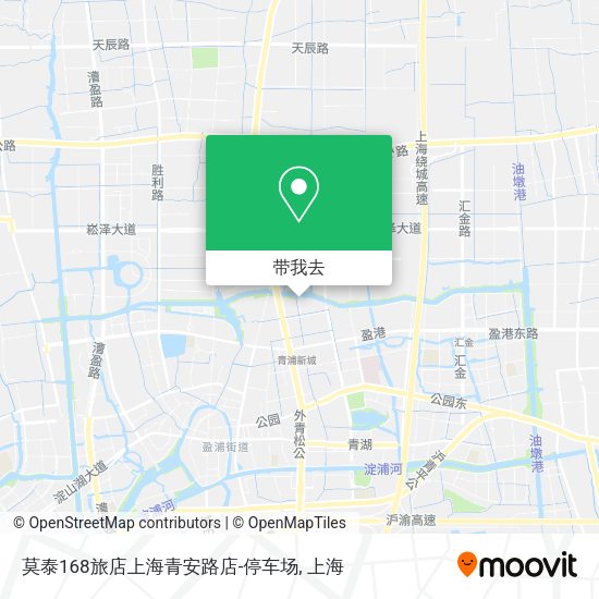 莫泰168旅店上海青安路店-停车场地图