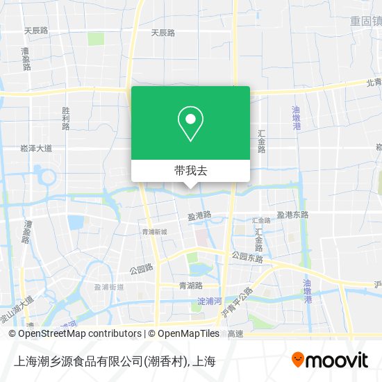 上海潮乡源食品有限公司(潮香村)地图