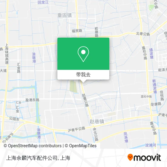 上海余麟汽车配件公司地图