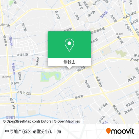 中原地产(徐泾别墅分行)地图