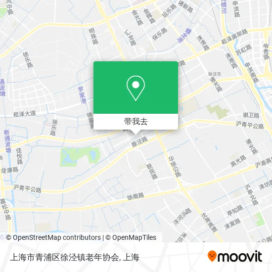 上海市青浦区徐泾镇老年协会地图