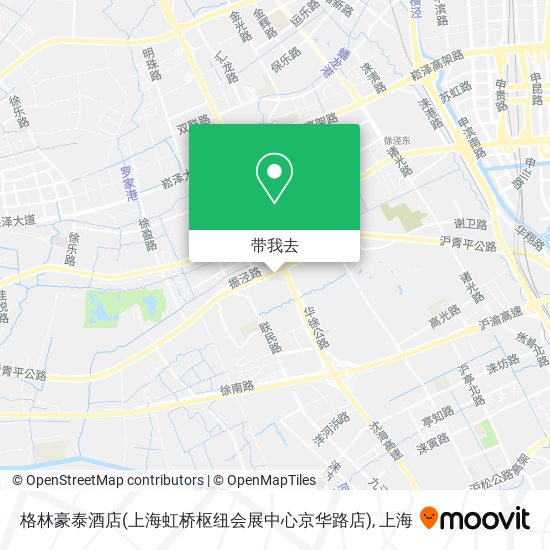 格林豪泰酒店(上海虹桥枢纽会展中心京华路店)地图