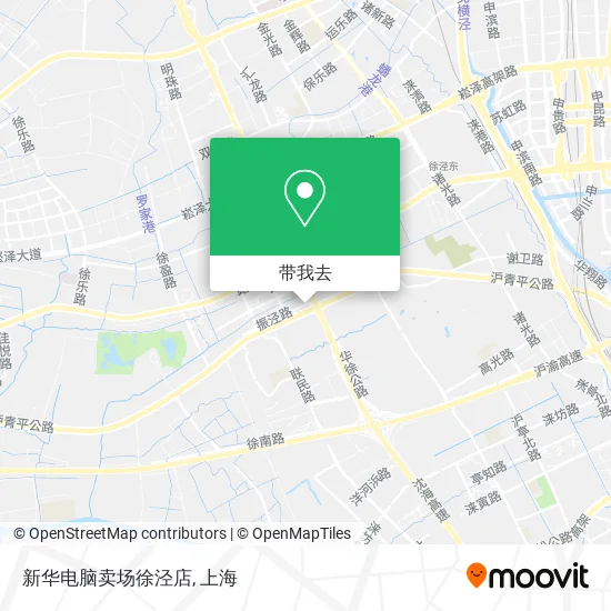 新华电脑卖场徐泾店地图