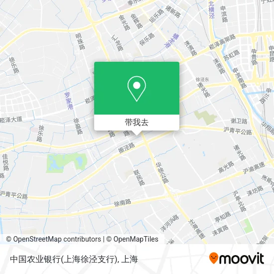 中国农业银行(上海徐泾支行)地图