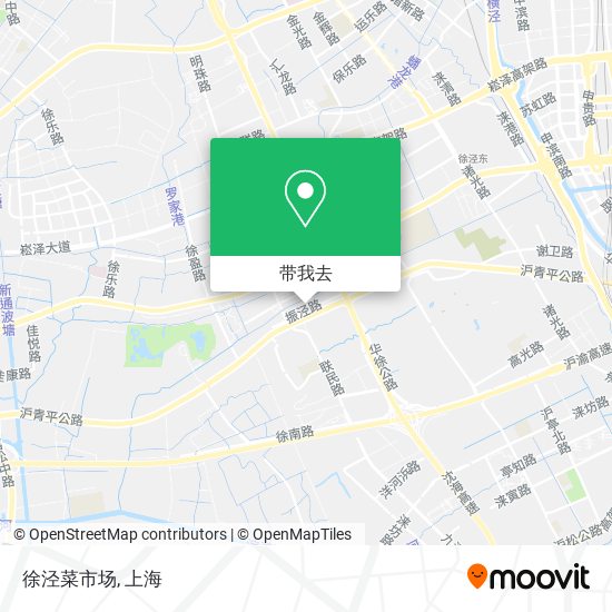 徐泾菜市场地图