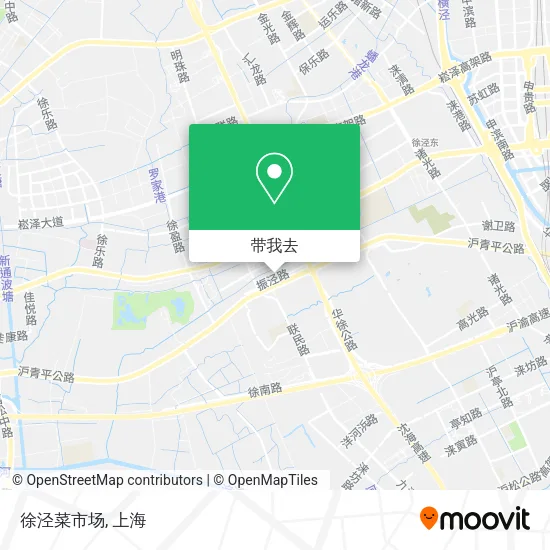 徐泾菜市场地图