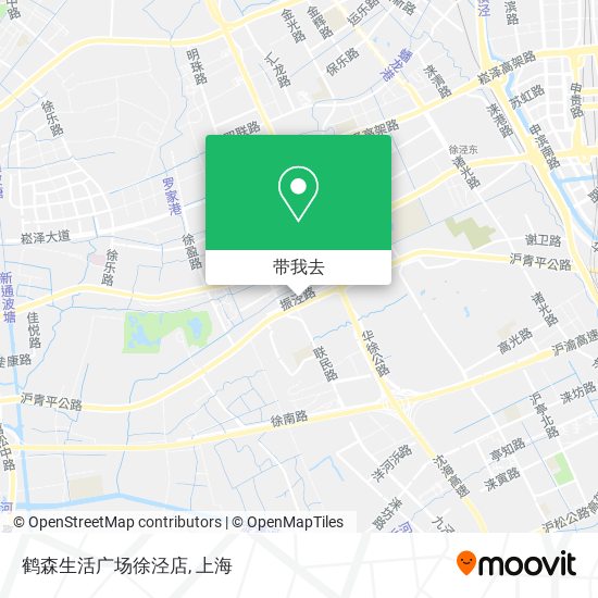 鹤森生活广场徐泾店地图