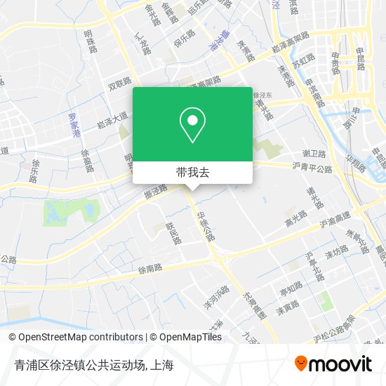 青浦区徐泾镇公共运动场地图