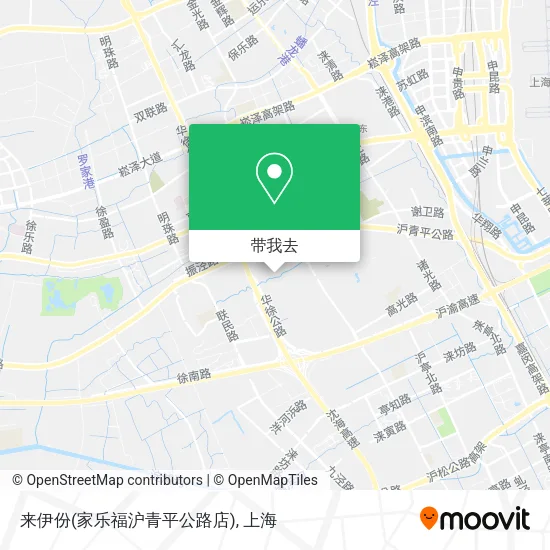 来伊份(家乐福沪青平公路店)地图