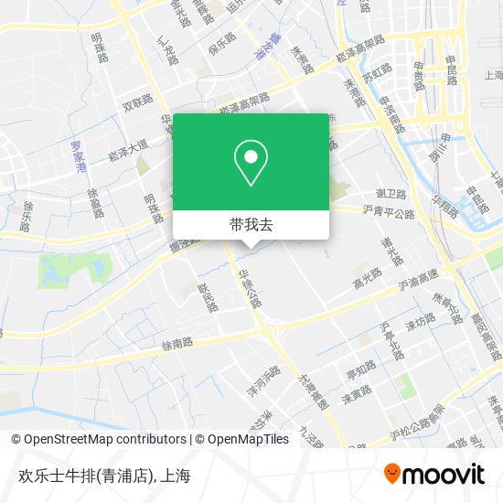 欢乐士牛排(青浦店)地图