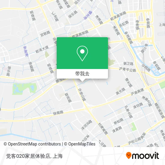 觉客020家居体验店地图