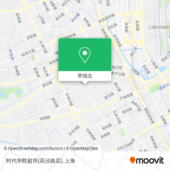 时代华联超市(高泾路店)地图