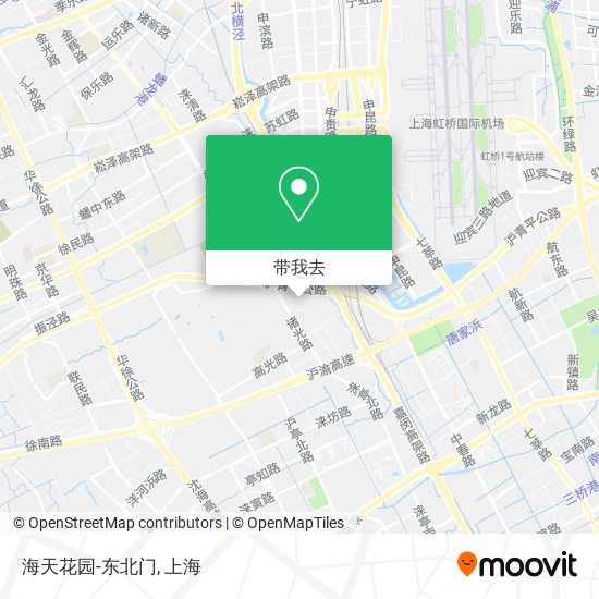 海天花园-东北门地图