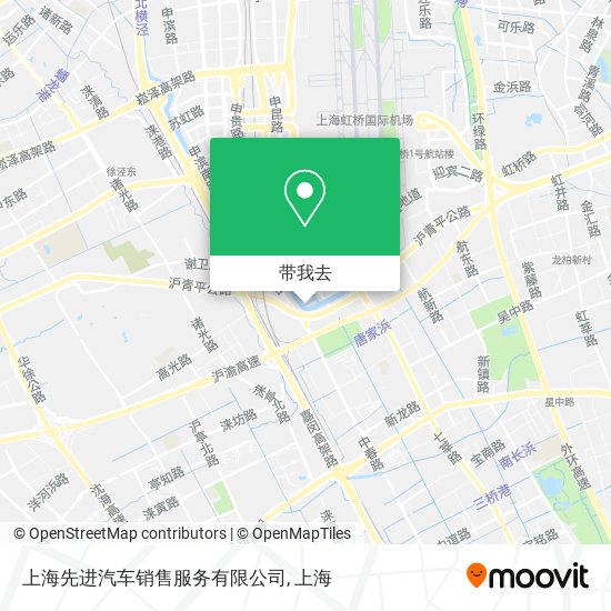 上海先进汽车销售服务有限公司地图