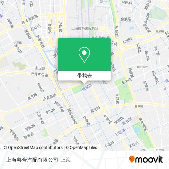 上海粤合汽配有限公司地图