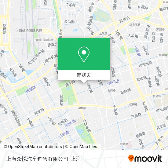 上海众悦汽车销售有限公司地图