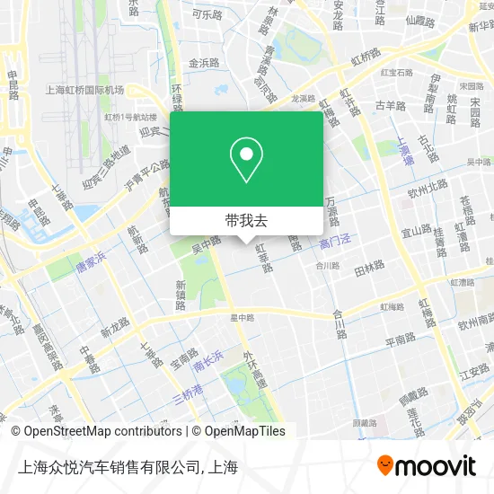 上海众悦汽车销售有限公司地图