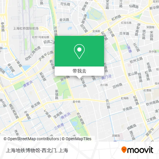 上海地铁博物馆-西北门地图