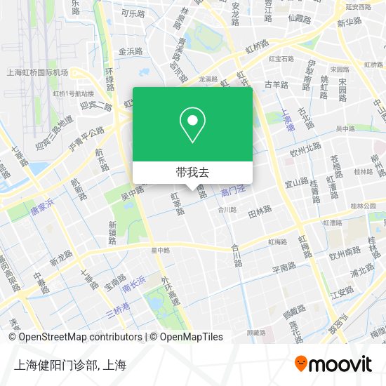 上海健阳门诊部地图