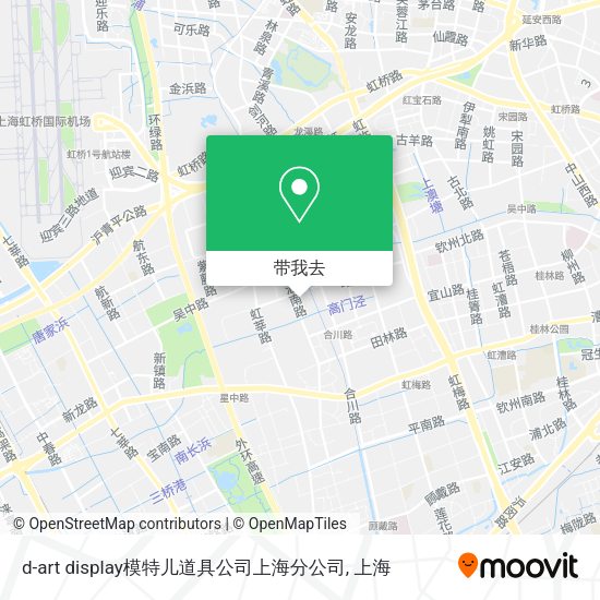 d-art display模特儿道具公司上海分公司地图