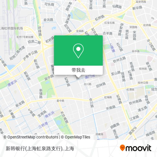 新韩银行(上海虹泉路支行)地图