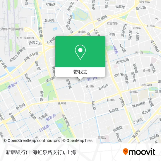 新韩银行(上海虹泉路支行)地图