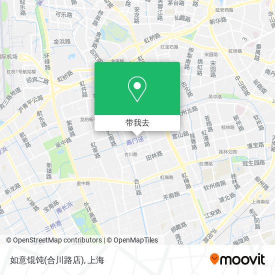 如意馄饨(合川路店)地图