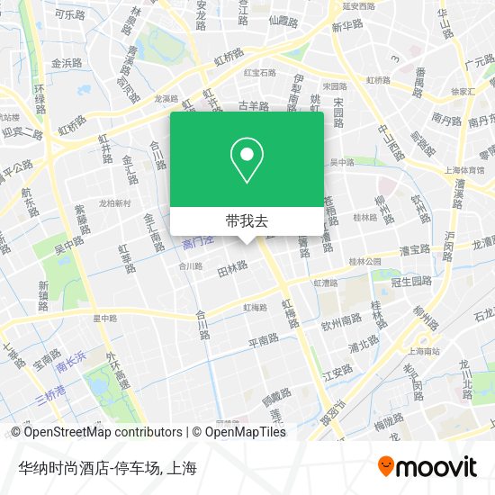 华纳时尚酒店-停车场地图
