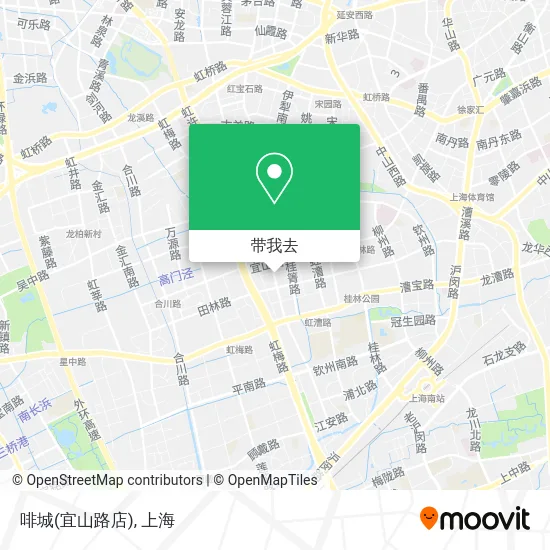 啡城(宜山路店)地图
