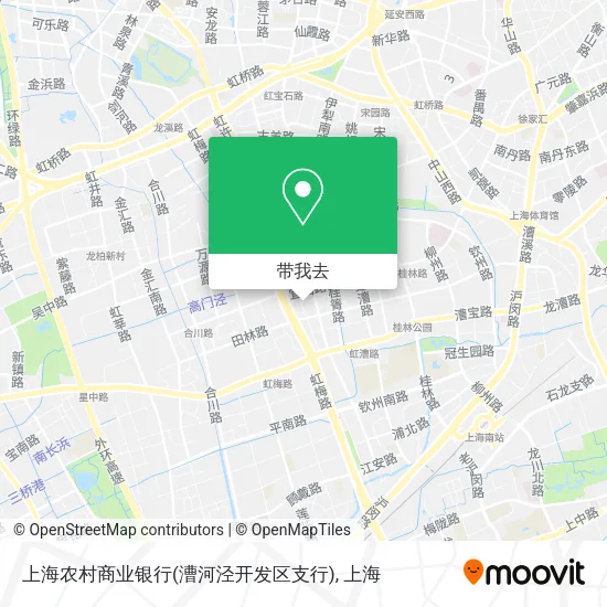 上海农村商业银行(漕河泾开发区支行)地图