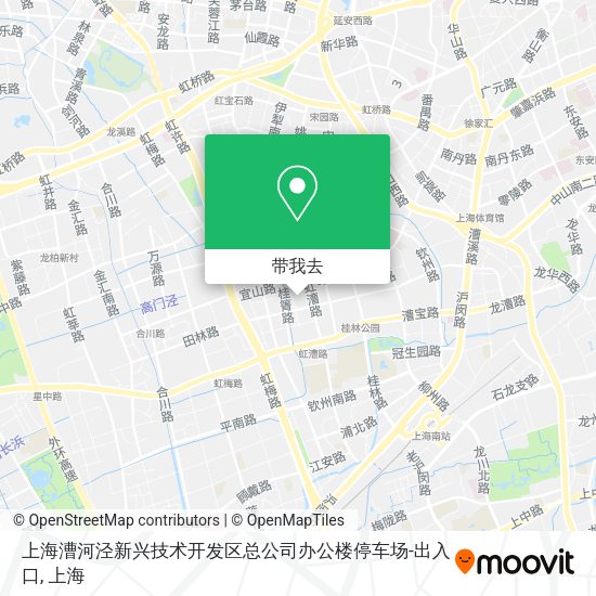 上海漕河泾新兴技术开发区总公司办公楼停车场-出入口地图